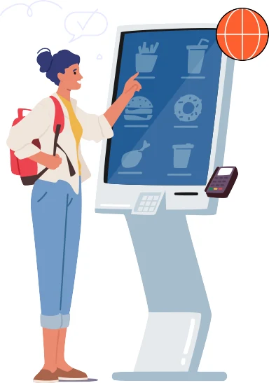 Posivex kiosk and POS illustration